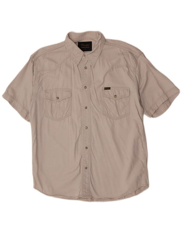 Wrangler Chemise Western à manches courtes pour homme XL Beige