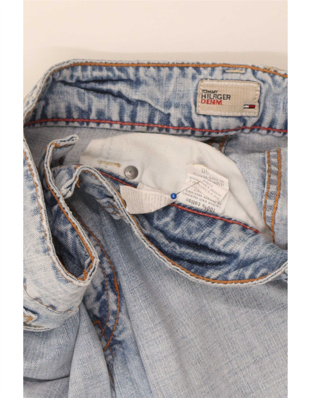 Tommy Hilfiger Womens Capri Jeans W30 L21 Blue Cotton