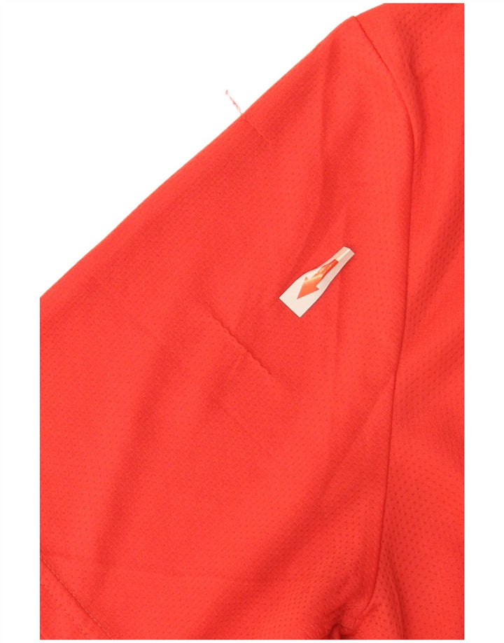Adidas Mens Polo Shirt Large Red Polyester