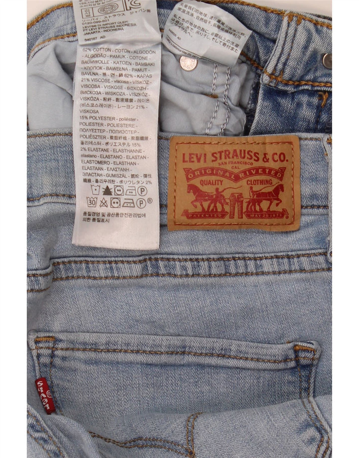 Levi's Womens 314 Shaping Straight Jeans W32 L30 Blue Cotton