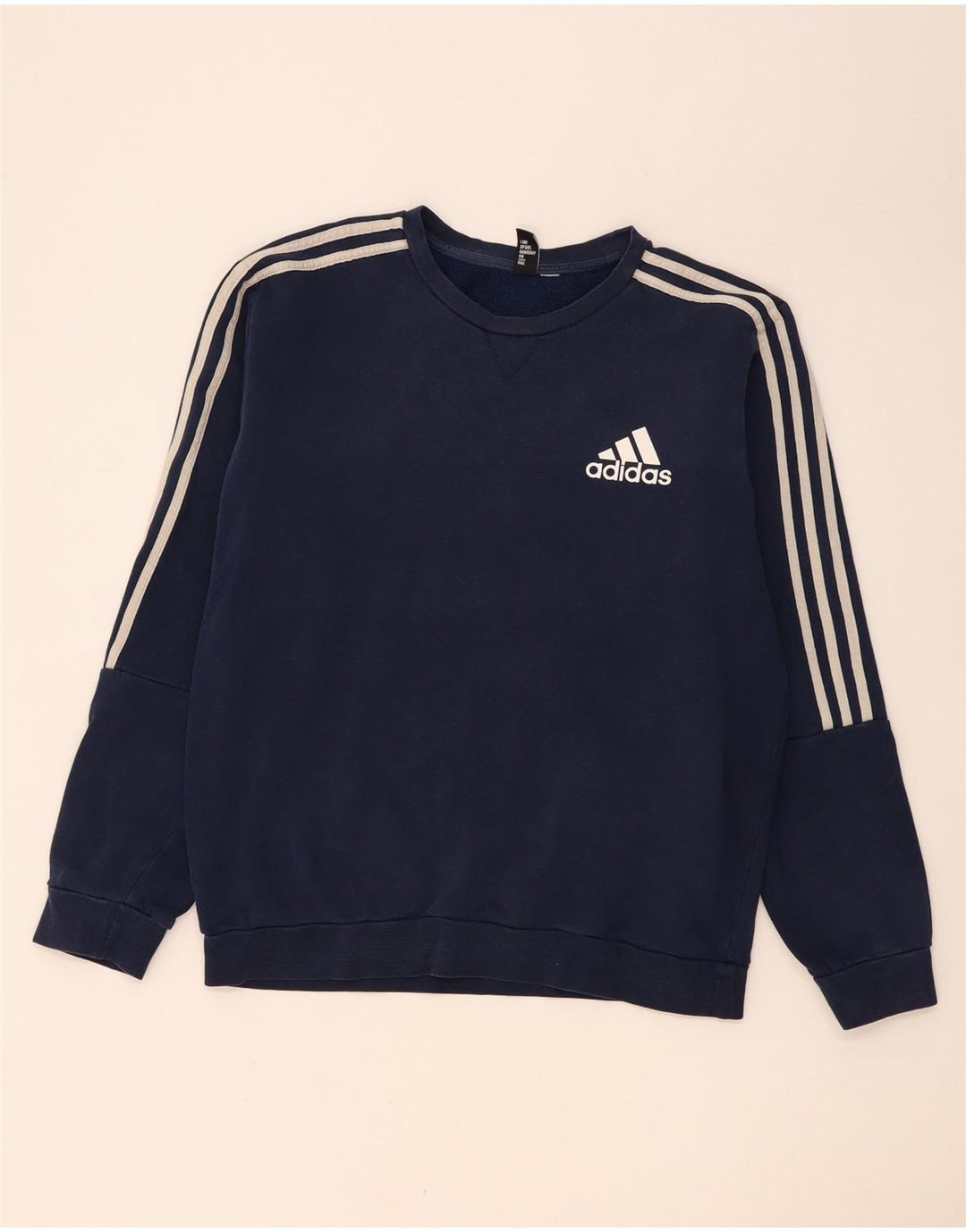 Adidas Mens Sweatshirt Jumper Large Navy Blue
