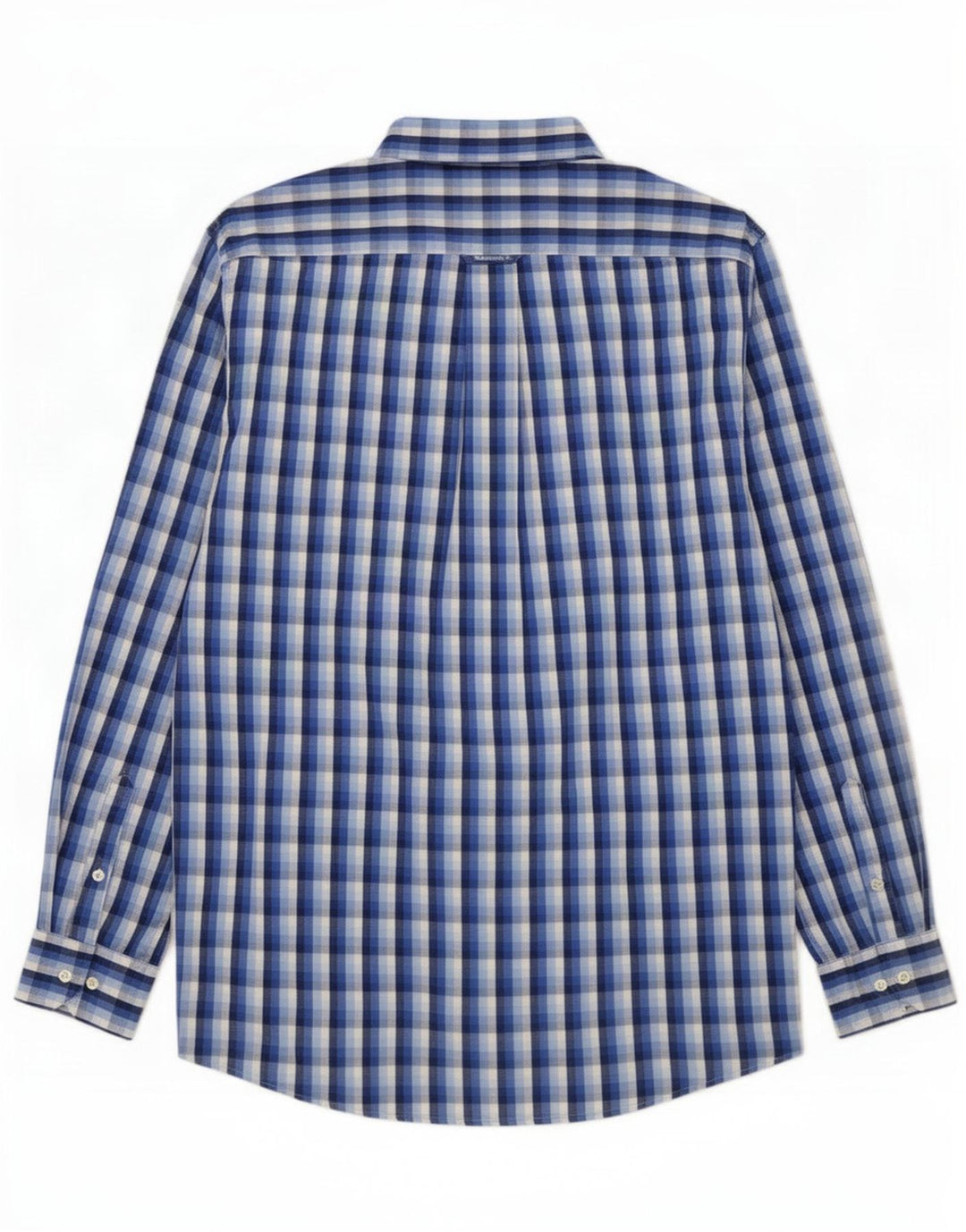 Camisa Gant Hombre Large Blue Check Cotton