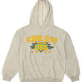VINTAGE Mens Graphic Hoodie Jumper Large Grey Vintage Vintage and Second-Hand Vintage from Messina Hembry 