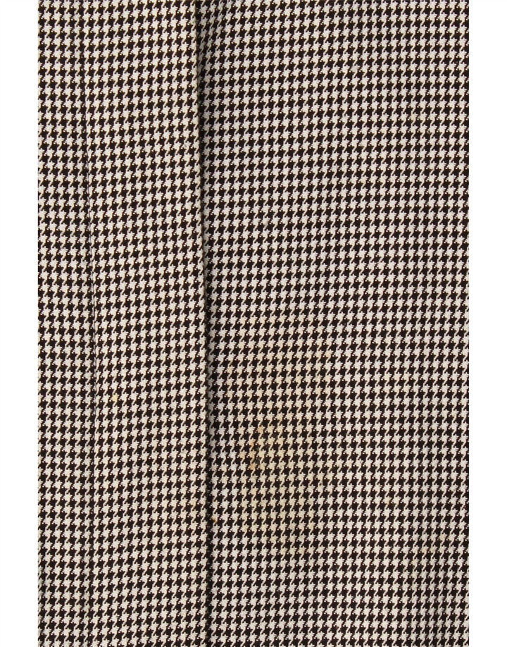 Jachetă Bomber Vintage pentru femei UK 20 2XL Poliester cu picior de găin negru