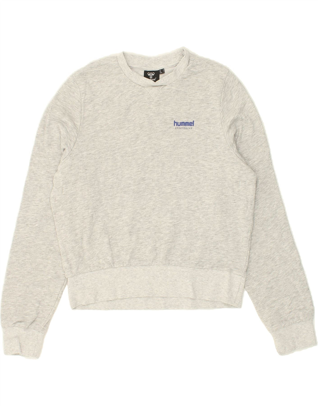 HUMMEL Womens Sweatshirt Jumper UK 14 Medium Grey Vintage Hummel and Second-Hand Hummel from Messina Hembry 