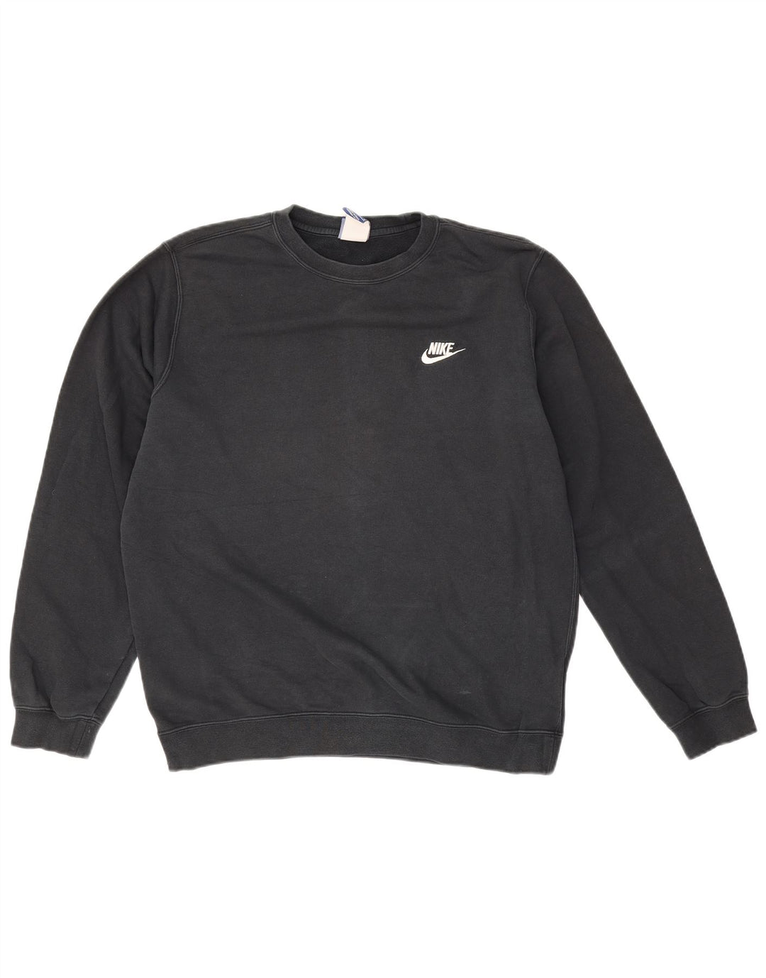 NIKE Felpa da Uomo Maglione Medio Nero in Cotone