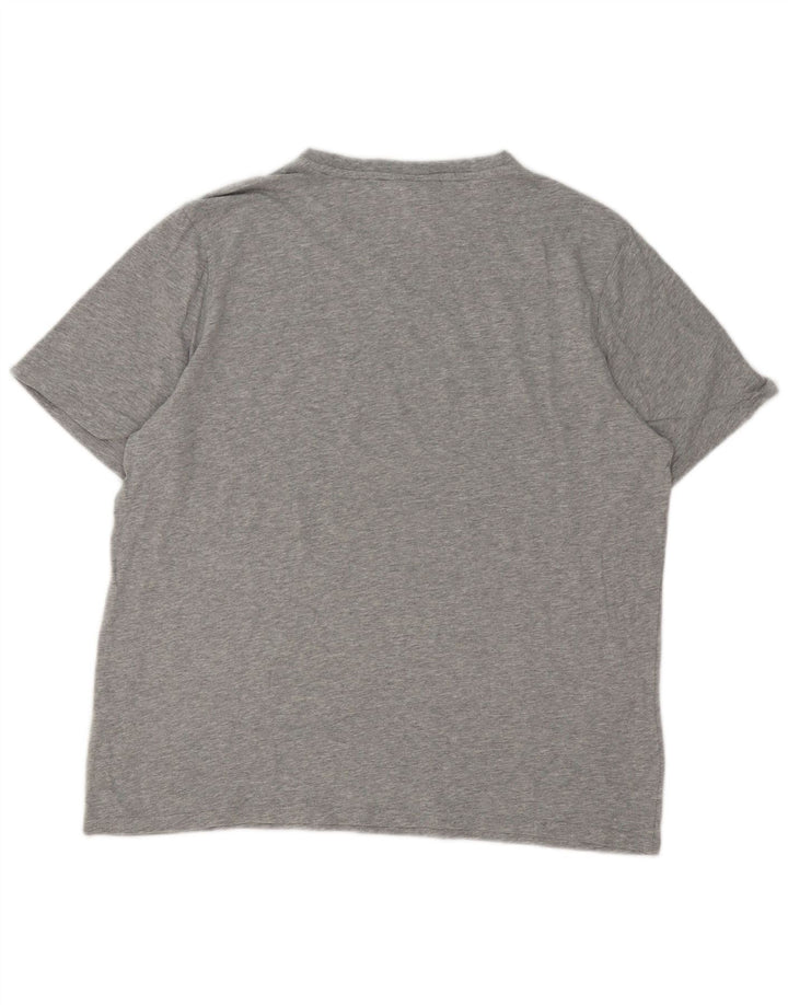Fila Homme T-Shirt Top Large Gris Moucheté Coton