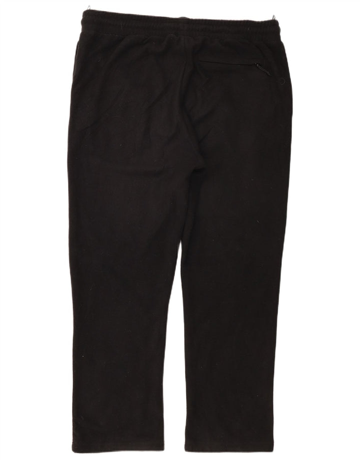 Marks & Spencer - Pantalón de chándal de forro polar para hombre, talla grande, poliéster negro