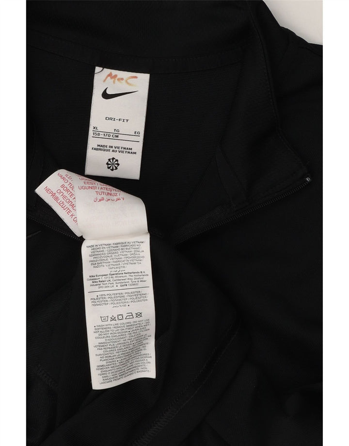 Veste de survêtement Nike Dri Fit pour garçon 13-14 ans XL Noir Polyester