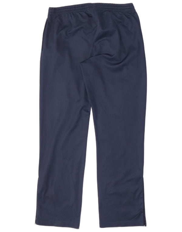 Asics Mens Tracksuit Trousers Large Navy Blue Polyester