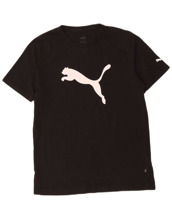 Puma T-shirt graphique pour hommes, grand, noir, coton