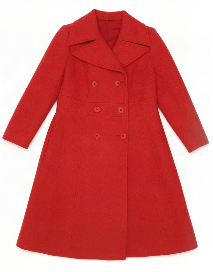 MAJORELLE Abrigo cruzado para mujer UK 10 Small Red