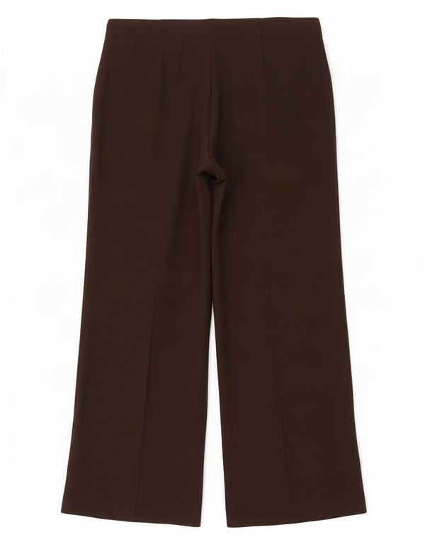 Marks & Spencer Womens Loose Fit Casual Trousers UK 16 Large W35 L30 Brown
