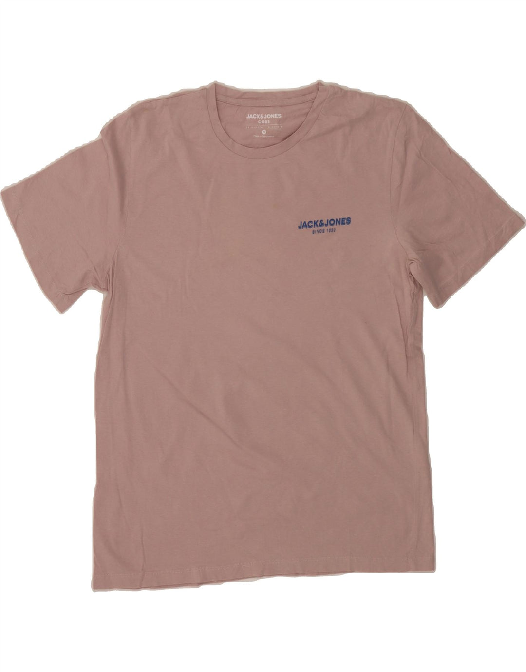 JACK & JONES Mens T-Shirt Top Medium Pink Cotton Vintage Jack & Jones and Second-Hand Jack & Jones from Messina Hembry 