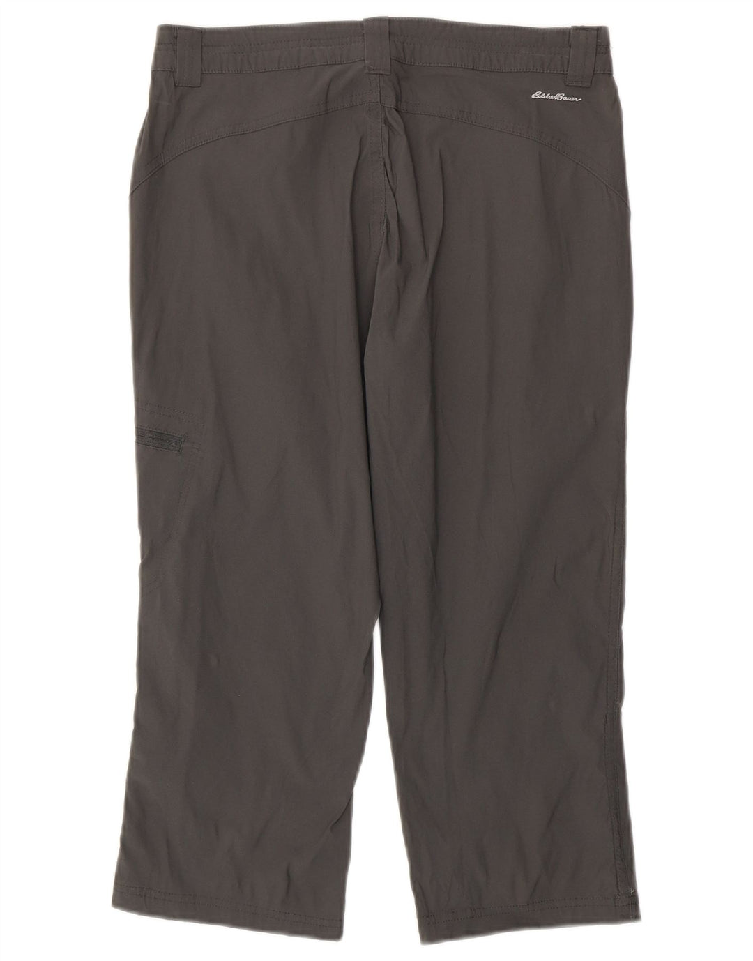 EDDIE BAUER Womens Straight Cargo Capri Trousers US 4 Small W30 L21 Grey