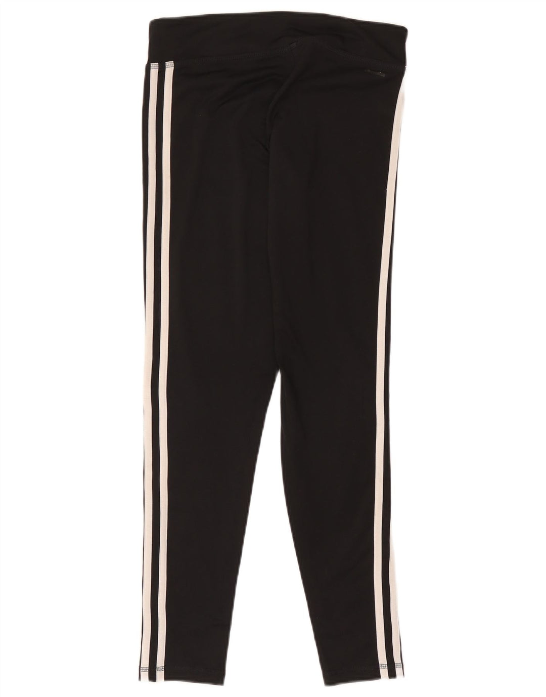Adidas Womens Leggings UK 8/10 Small Black Polyester