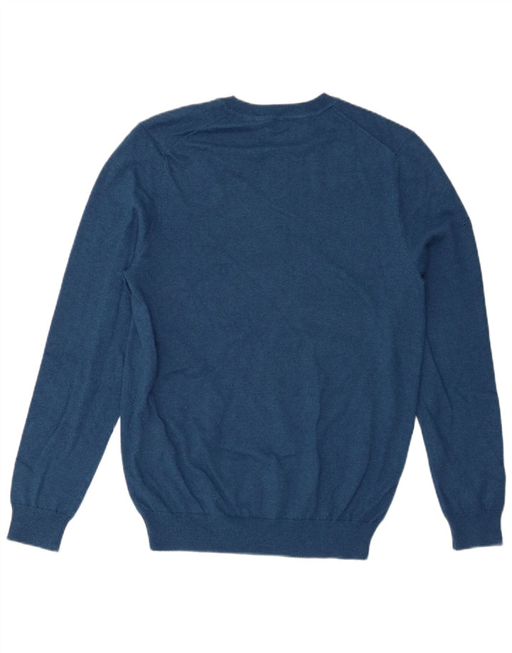 Superdry Mens Crew Neck Jumper Sweater Medium Blue Cotton