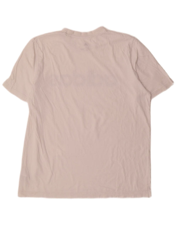 T-shirt grafica da uomo Adidas Top grande in cotone bianco