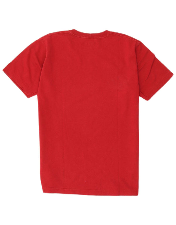 Carhartt Herren-T-Shirt mit Grafik, Größe S, Rot, Baumwolle
