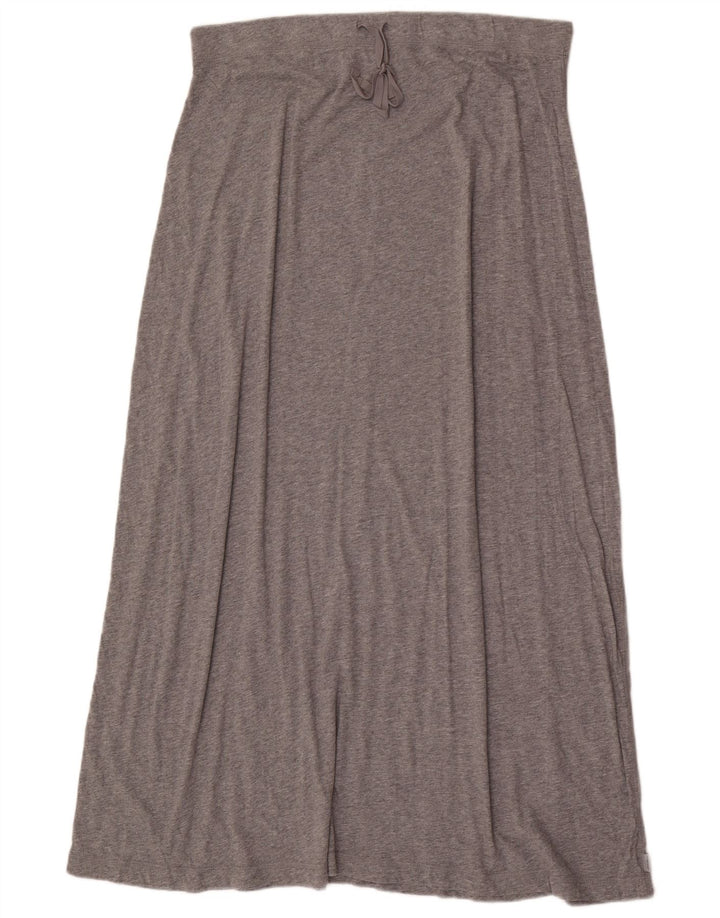 Eddie Bauer Jupe Maxi Femme Large W36 Gris Moucheté Coton