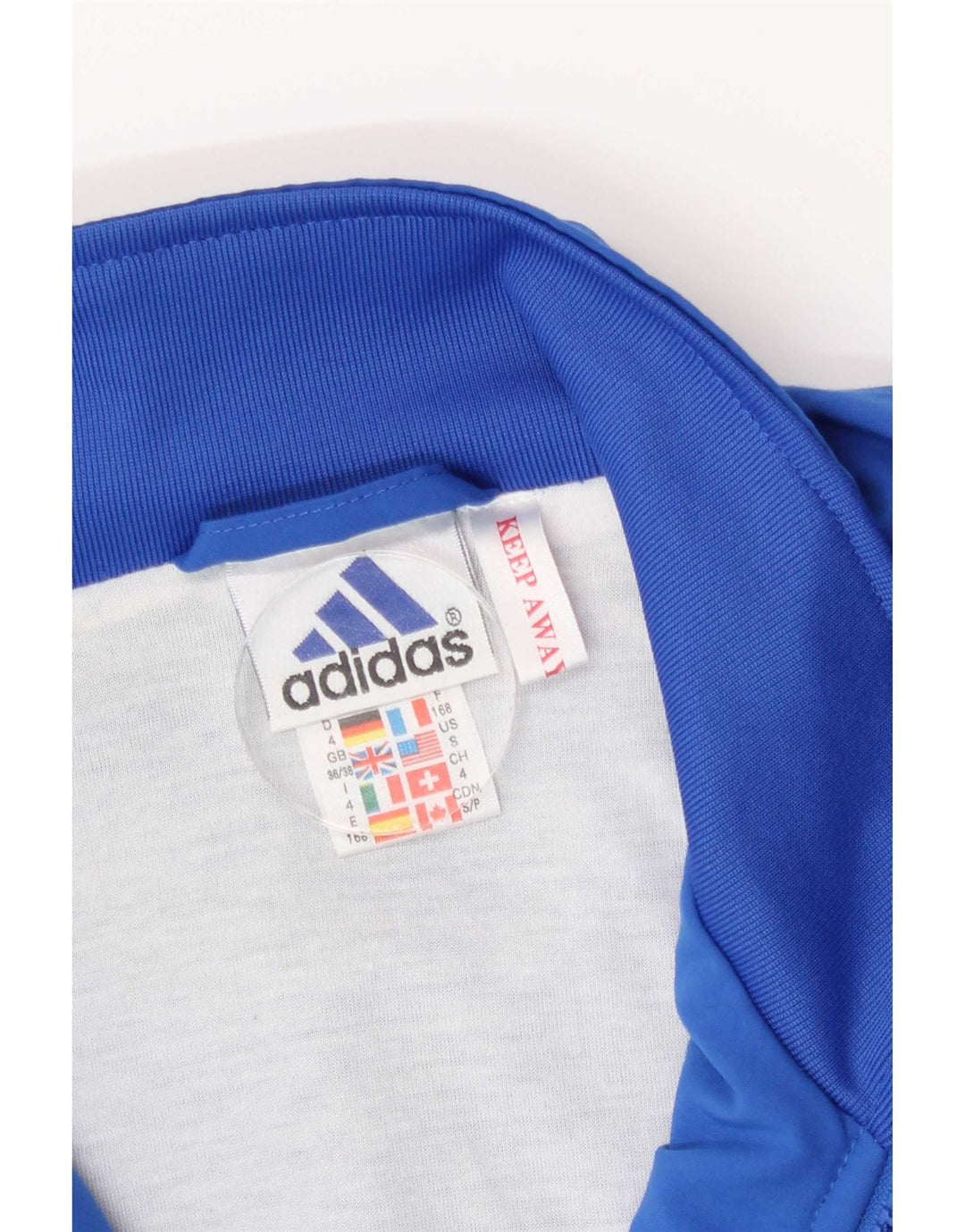 Adidas - Chaqueta de chándal para hombre, talla 36/38, color azul pequeño