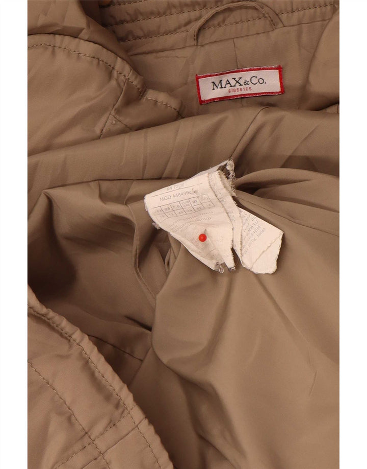 Max & Co. Veste matelassée pour femme UK 12 Beige moyen Polyester Classique