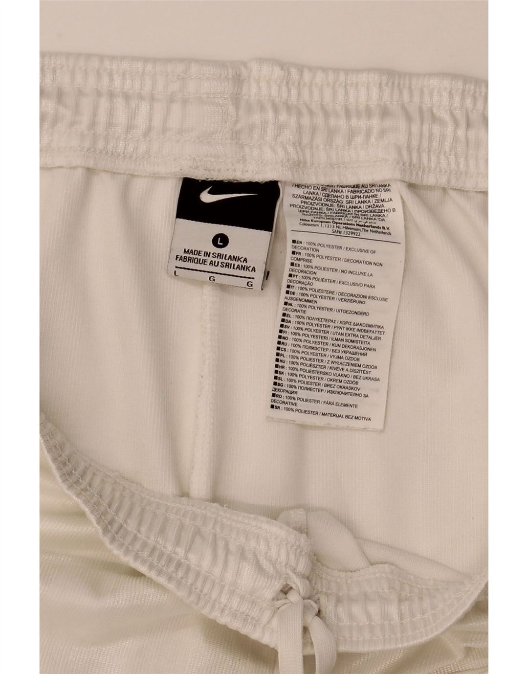 Nike Mens Sport Shorts Large  White Polyester