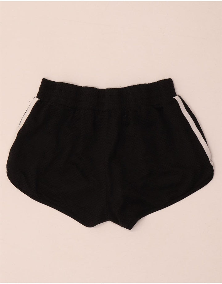 Adidas Damen Sportshorts UK 8 Small Schwarz Polyester