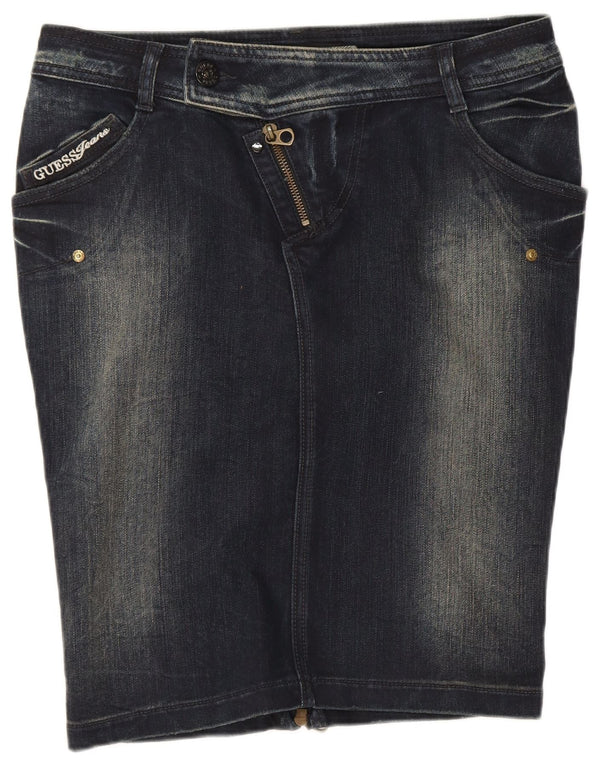 Falda vaquera Guess Mujer Mediana W29 Azul Marino Algodón