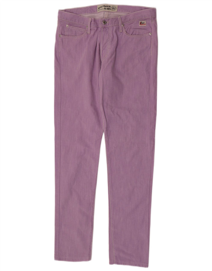 Roy Rogers Womens Slim Jeans  W33 L32 Purple Cotton