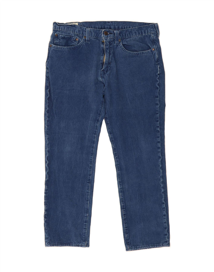 LEVI'S Womens Straight Corduroy Trousers W34 L27 Blue Cotton Vintage Levi's and Second-Hand Levi's from Messina Hembry 