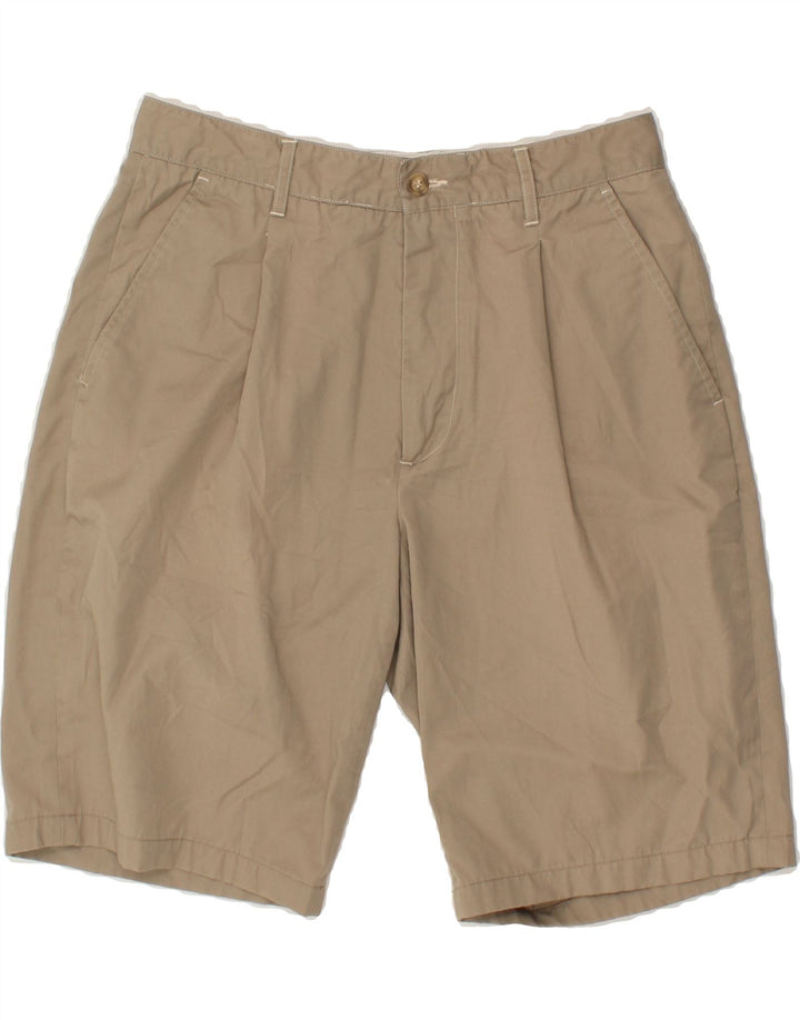 SEA BARRIER Mens Pegged Chino Shorts IT 48 Medium W30  Beige Polyester Vintage Sea Barrier and Second-Hand Sea Barrier from Messina Hembry 