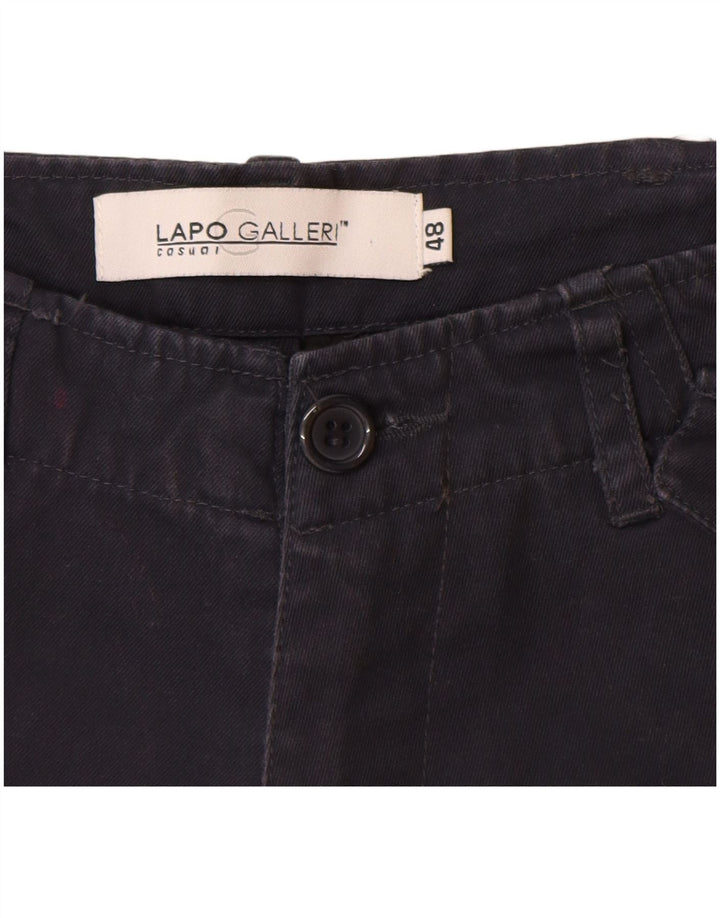 Lapo Galleri Mens Cargo Shorts IT 48 Medium W32  Navy Blue Cotton