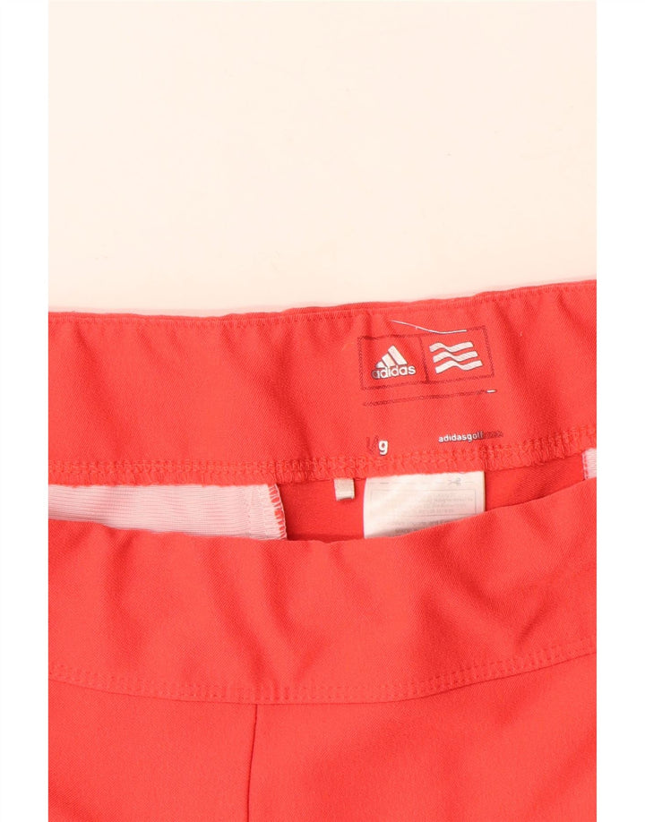 Adidas Womens Bermuda Shorts W34 Large Pink Polyester
