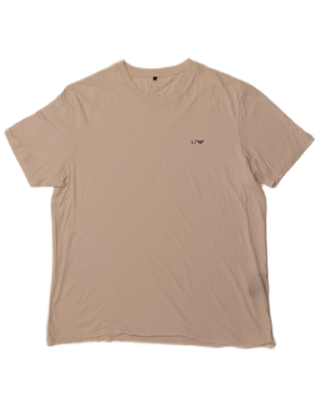 ARMANI JEANS Mens T-Shirt Top XL White Cotton