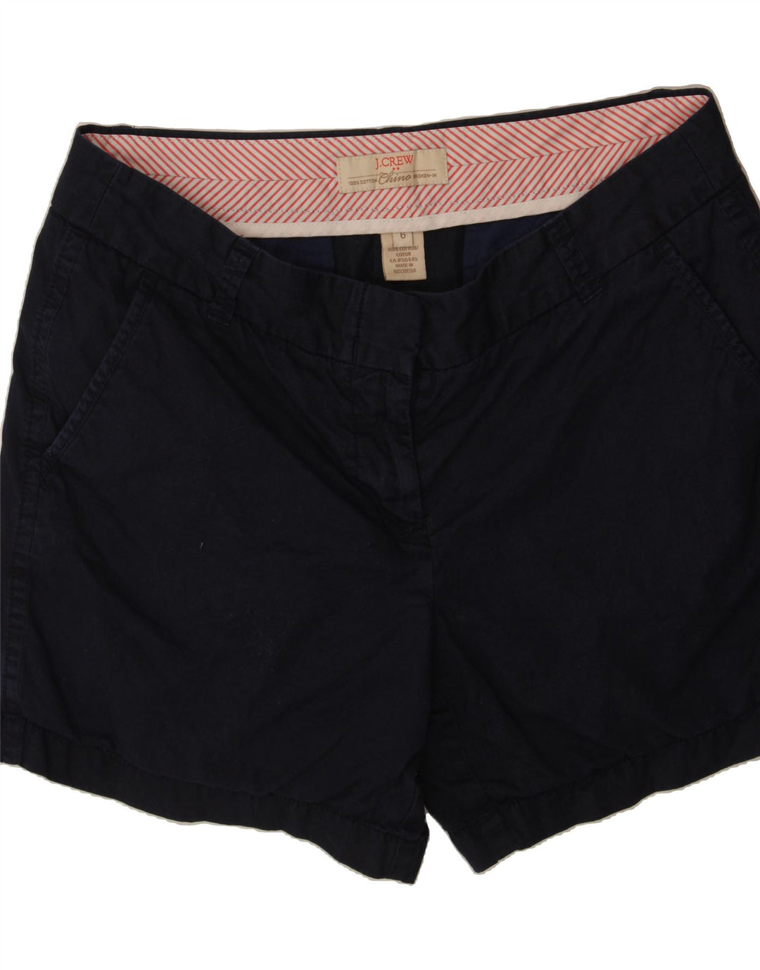 J. CREW Womens Chino Shorts US 6 Medium W32 Navy Blue Cotton Vintage J. Crew and Second-Hand J. Crew from Messina Hembry 