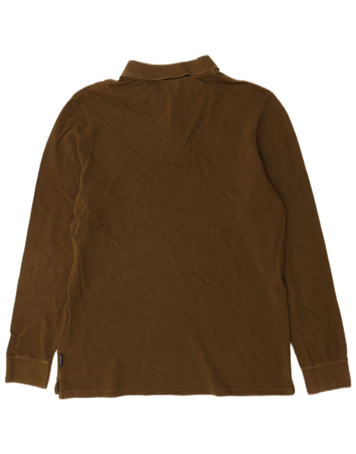 Paul Smith Langærmet Poloskjorte til mænd Medium Khaki Bomuld