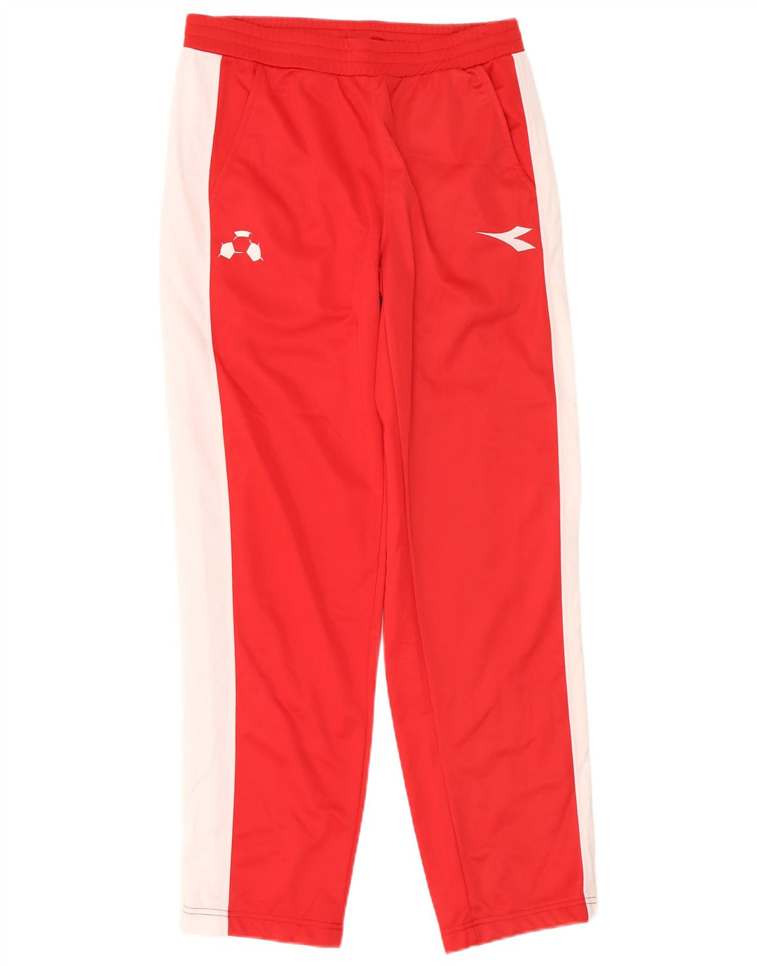 Calça de treino masculina Diadora médio vermelho colorblock poliéster