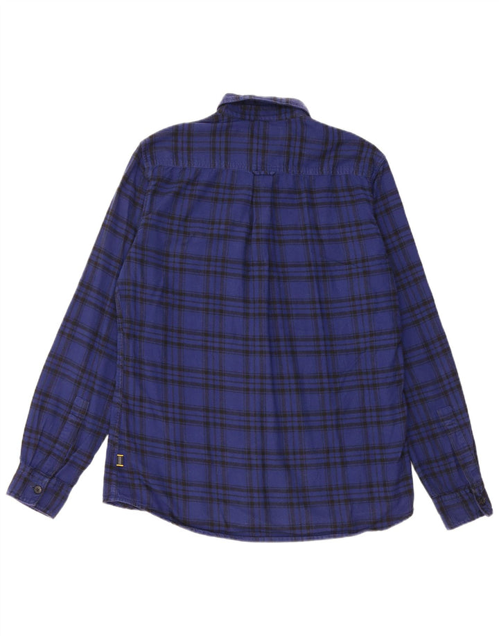 Ανδρικό φανελένιο πουκάμισο Barbour, μεσαίο μπλε βαμβακερό