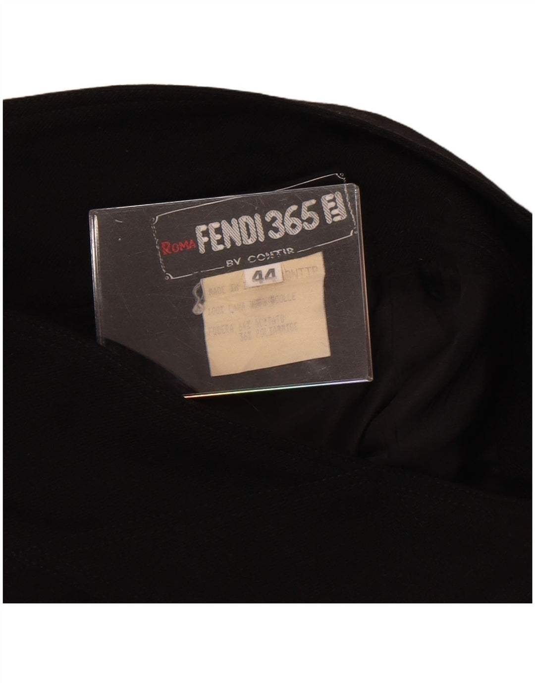 Fendi Womens High Waist Midi Skirt IT 44 Medium W28 Black Wool