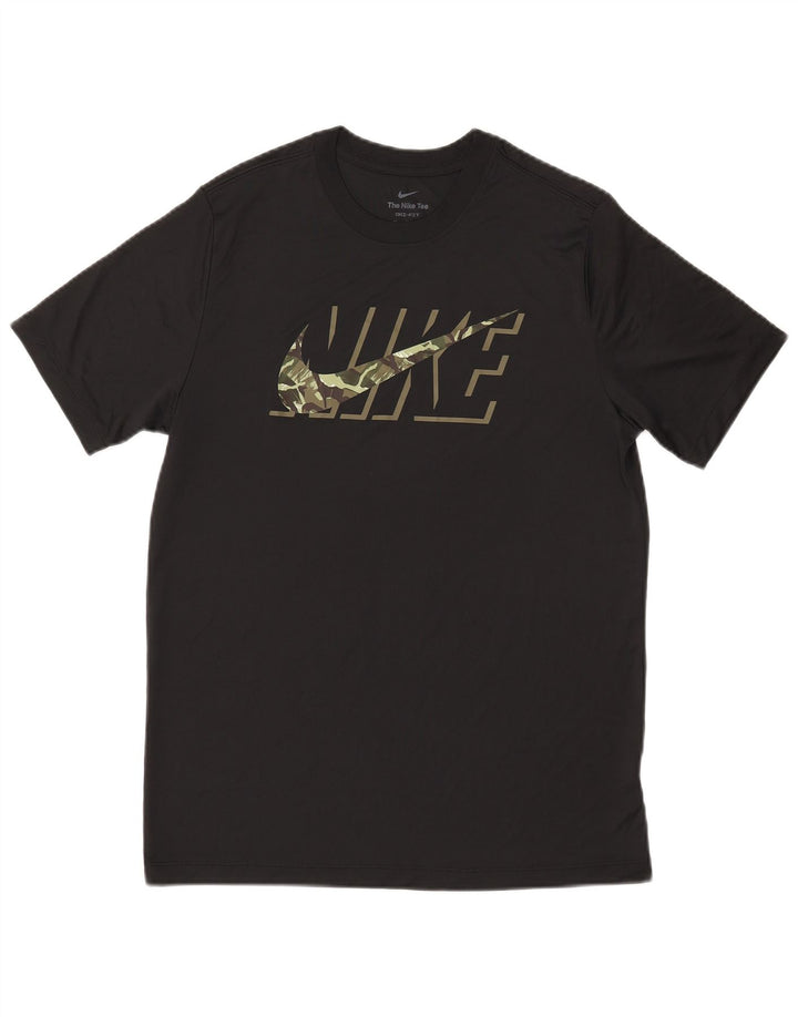 Nike Herren Dri Fit Graphic T-Shirt Top Medium Schwarz