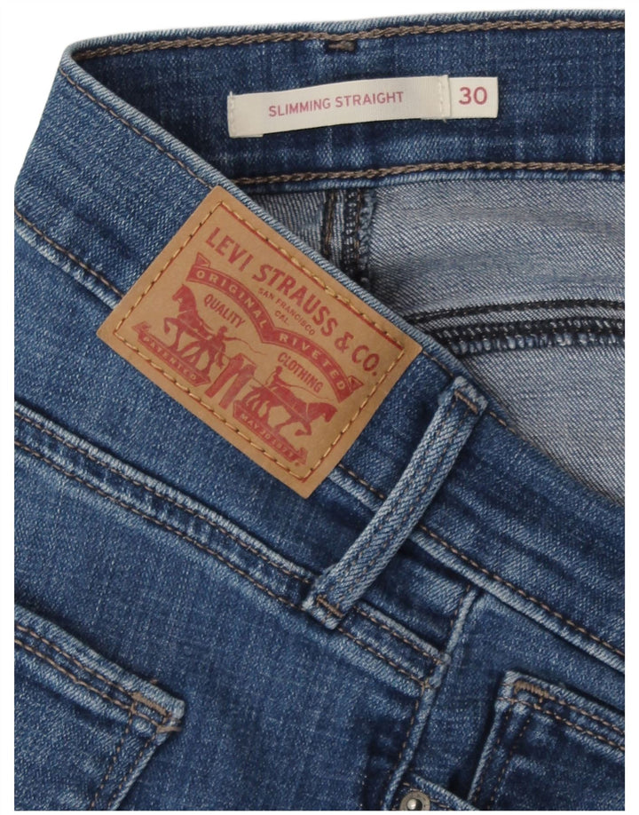 Jeans dritti dimagranti da donna Levi's W30 L32 Blu