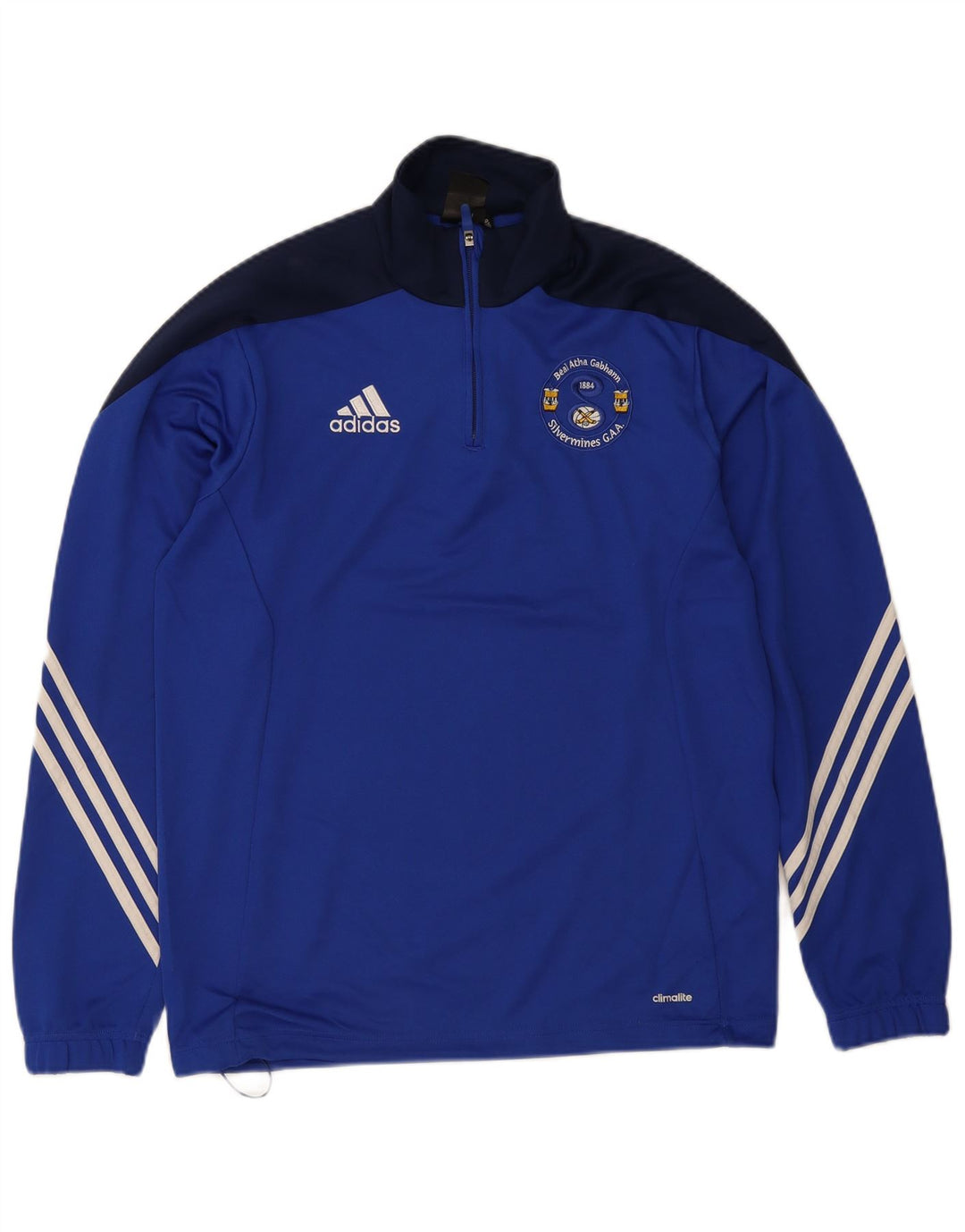 ADIDAS Mens Climalite Graphic Pullover Tracksuit Top Medium Blue