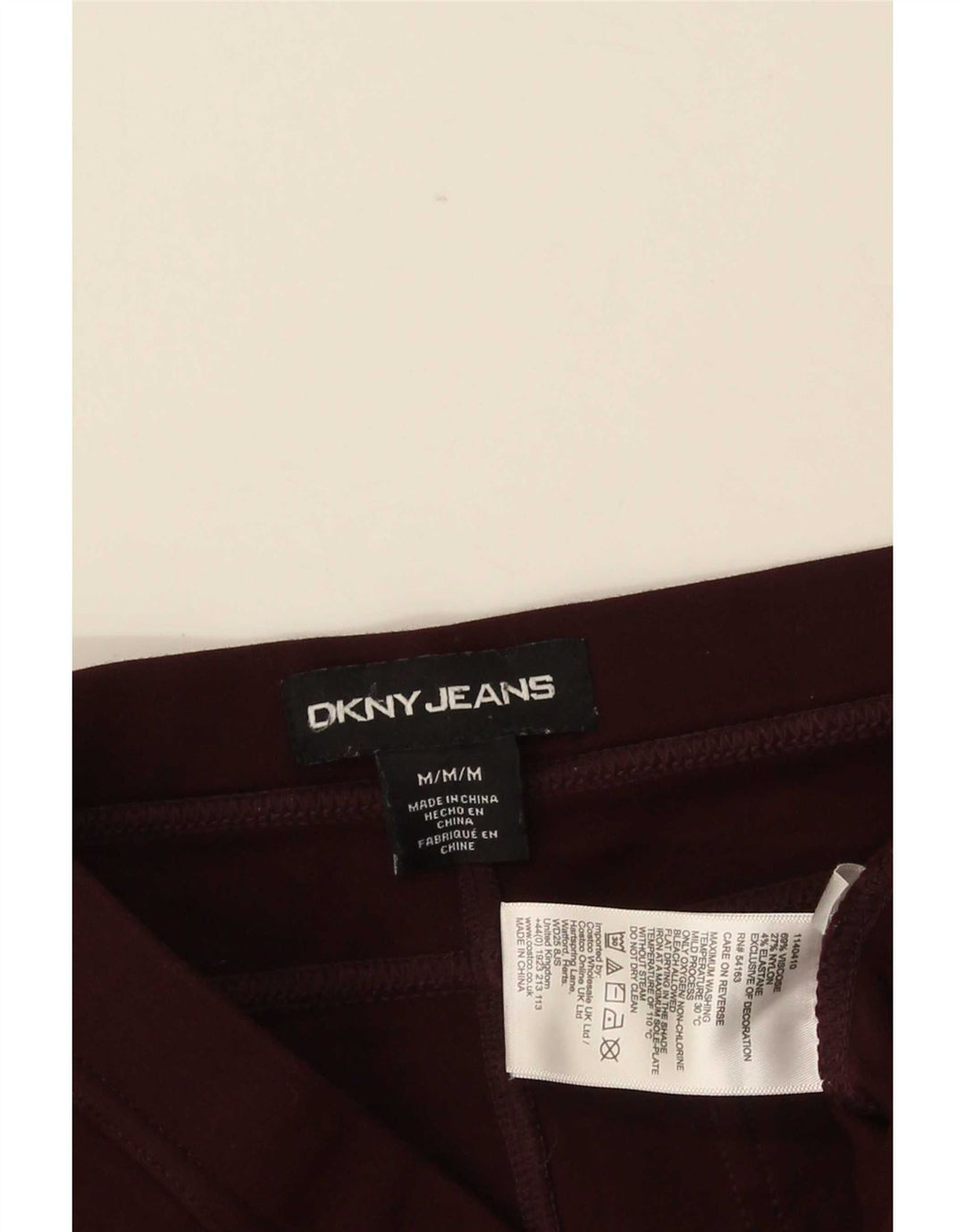 Leggings da donna Dkny UK 14 Viscosa bordeaux medio