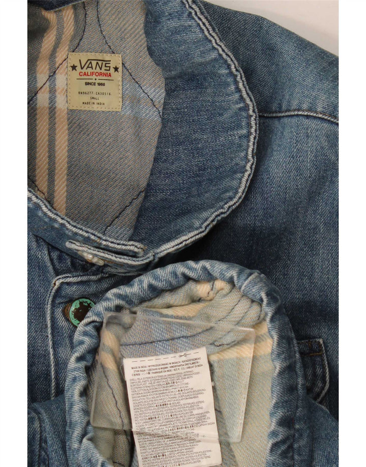 Vans Mens Denim Jacket UK 36 Small Blue Cotton