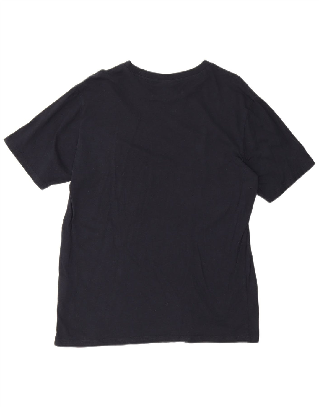 Champion Mens T-Shirt Top Large Navy Blue Cotton