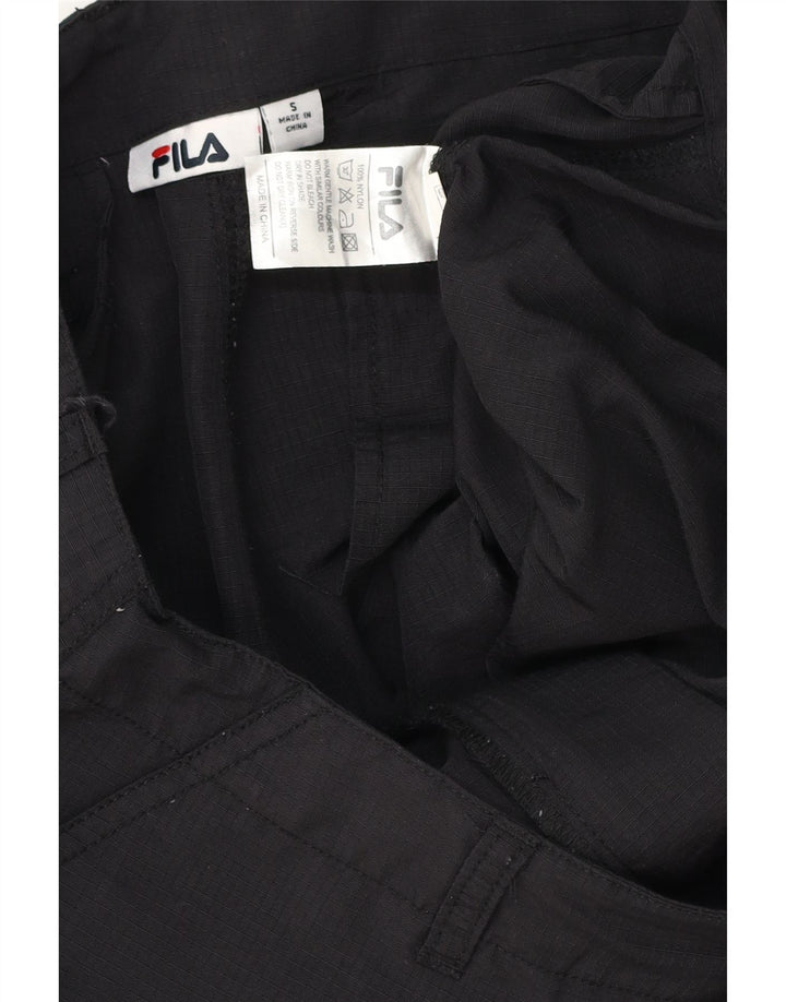 Pantaloncini cargo da uomo FILA piccoli W32 poliestere nero
