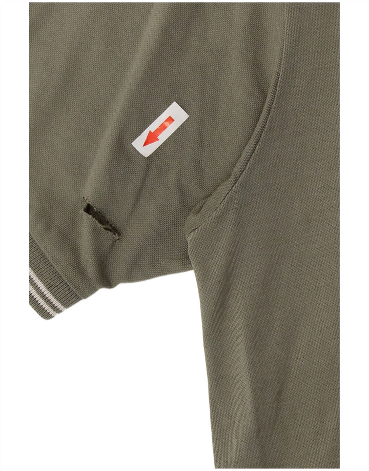 Champion Mens Polo Shirt Large Khaki Cotton