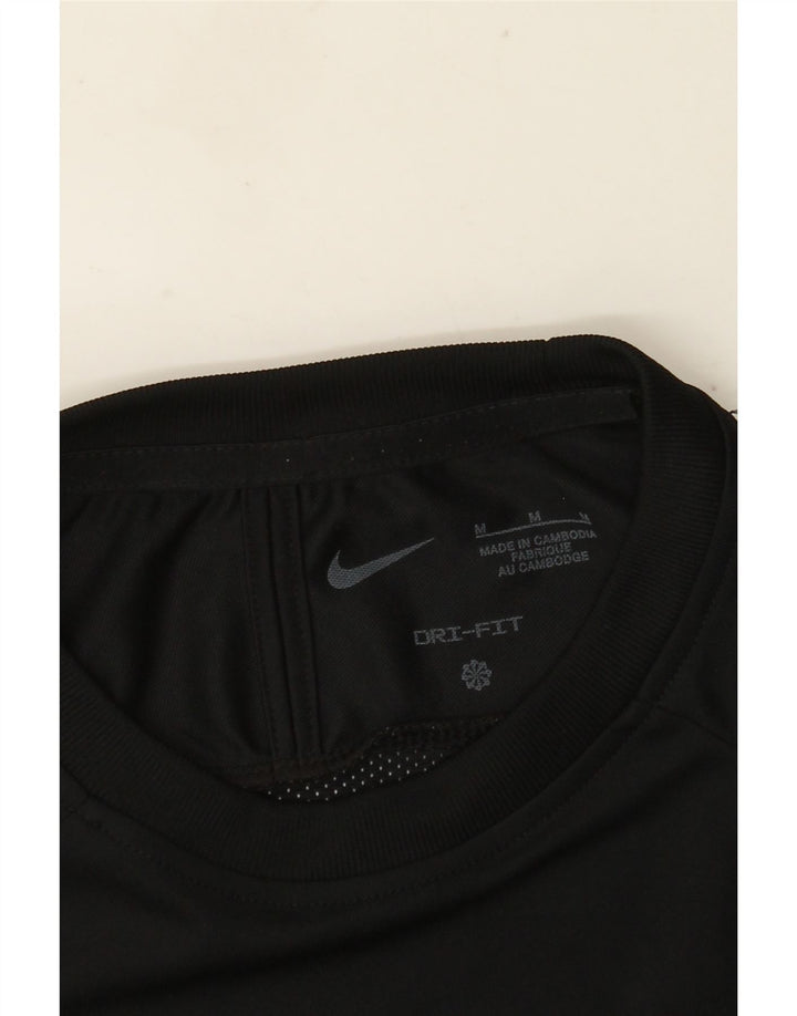T-shirt Nike Dri Fit da uomo, colore nero medio, color block