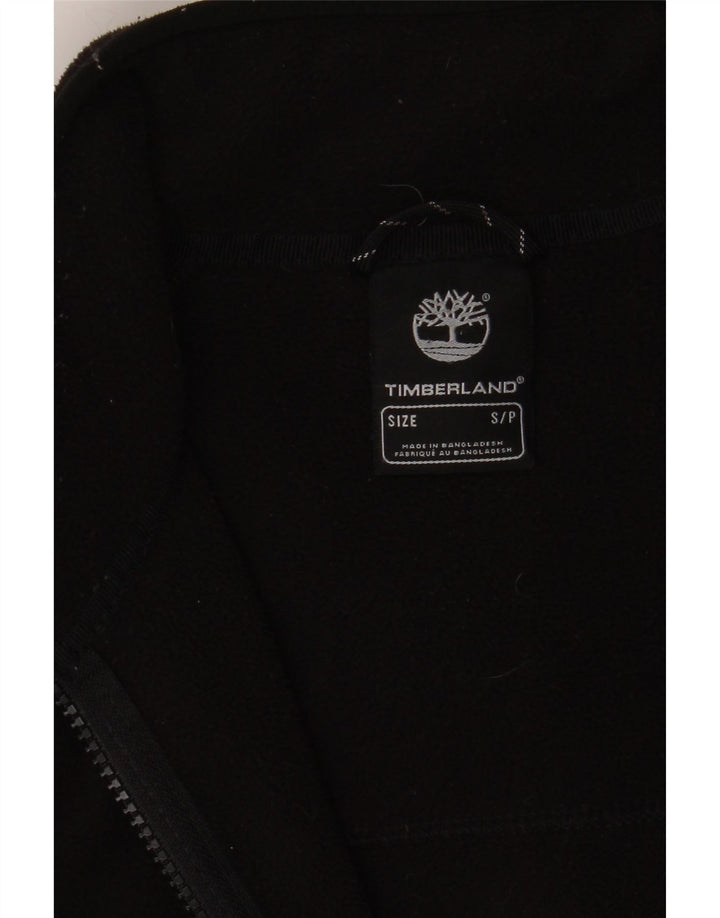 TIMBERLAND Damen Übergroße Fleecejacke UK 10 Small Schwarz